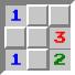 Numbers on the board in Minesweeper
